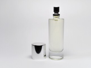 Bottle's of perfume isolated on white background