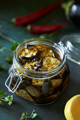 Eggplant in oil with spices