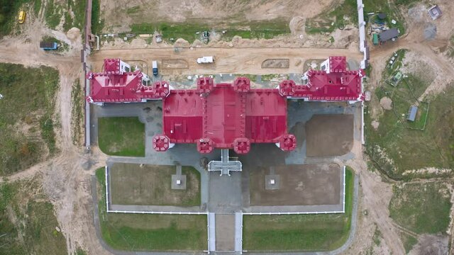 Kosava castle - the ruins of the palace, located in Kossovo (Ivacevichi district, Brest region, Belarus). Currently, the castle is in the process of restoration.