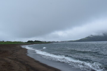 storm on the beach