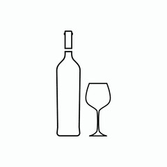 wine icon vector
