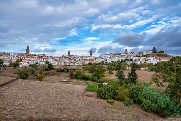 Fototapeta na wymiar Jerez de los Caballeros, City at Badajoz, Extremadura in Spain