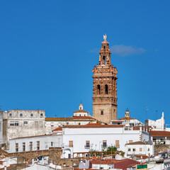 Obraz premium Bell tower of Saint Michael in Jerez de los Caballeros, province Badajoz, Spain