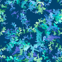 Obraz na płótnie Canvas Sea camouflage of various shades of violet, blue and green colors