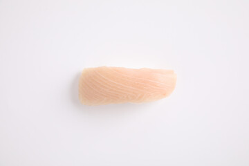 Hamachi sushi , Japanese food yellowtail sushi isolated in white background