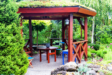 Pavilion in the garden.