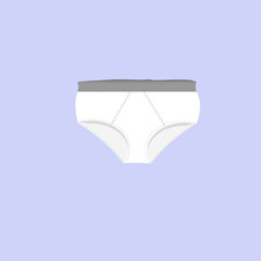 White cotton briefs for men and women