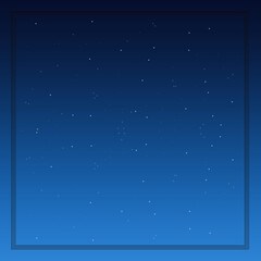 Modern Empty Black Frame Box On Night Blue Gradient Background-For Social Media Post, Card, Poster, Banner, Invitation.