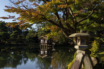 Kenroku-en garden in Kanazawa (Japan)