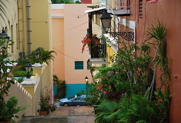 Fototapeta na wymiar Die Altstadt von San Juan, Puerto Rico