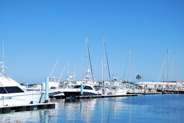 Fototapeta na wymiar Marina in Key West, Florida