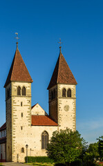 Obraz premium Church of St. Peter and Paul, Monastic Island of Reichenau, Lake Constance, Baden-Wuerttemberg, Germany