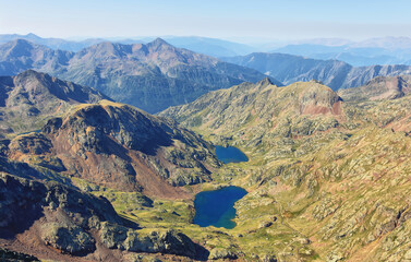 Views from Pica d'Estats, top of Catalonia, Pyrenees