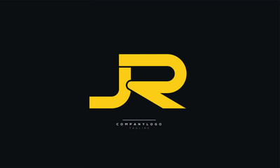 JR Letter Business Logo Design Alphabet Icon Vector Symbol