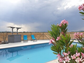 arrivé de l'orage