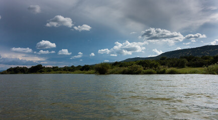 Landscape in the Akagera National Park, Rwanda, Africa