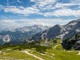 Fototapeta na wymiar Alpspitze via ferrata near Garmisch Partenkirchen