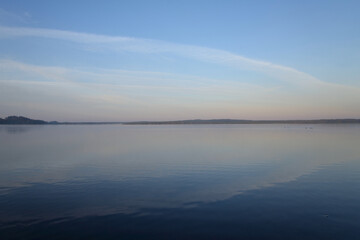 Fototapeta na wymiar Lake at early morning, Karelian isthmus, Russia.