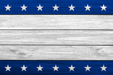 USA patriotic background on wood