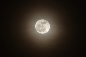 Full moon shining on the sky © winai