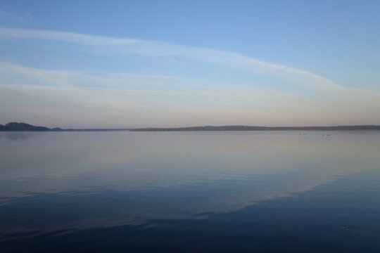 Lake At Early Morning, Karelian Isthmus, Russia.