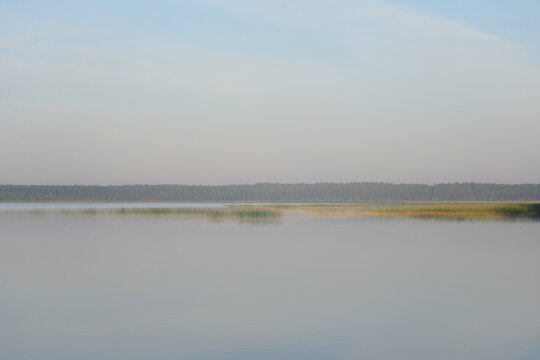 Lake At Early Morning, Karelian Isthmus, Russia.