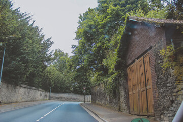 road in the village of the village