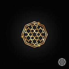 Fototapeta premium islamic oriental, geometric motif. traditional islamic, arabic, persian and ottoman design vector illustration