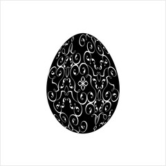 Easter Egg Icon, Ornamental Easter Egg Icon