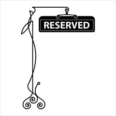 Reserved Icon, Reserved Sign Icon