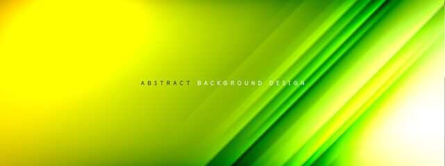 Motion concept neon shiny lines on liquid color gradients abstract backgrounds. Dynamic shadows and lights templates for text