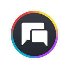 Chat Bubble -  Push Button