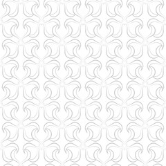 Monochrome seamless pattern. Abstract gray print on white background