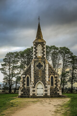 Fototapeta na wymiar The historic St John's Uniting Church (built 1874) in Streatham, Victoria, Australia.