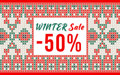 Winter sale. Shopping.