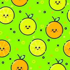 Cute Lemon Orange Pattern