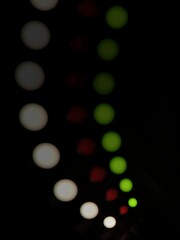 abstract of red,green,white light