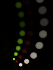 abstract of red,green,white light