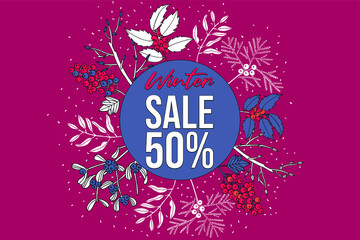 Winter sale. Shopping.