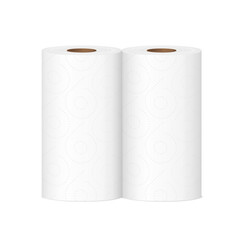 Kitchen towel set mockup. Vector illustration. Can be use for template your design, presentation, promo, ad. EPS10.