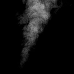 Figured smoke on a dark background. Abstract background, design element, for overlay on pictures