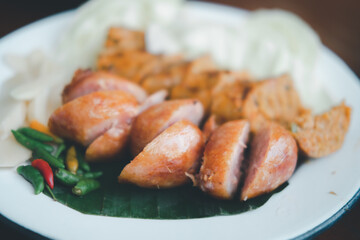 Thai northeastern sausage and Sai Aua Northern Thai Spicy Sausage