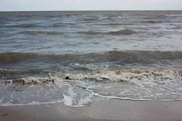 Waves on the sea of ​​Azov
