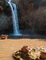 Ouzoud waterfalls. The largest waterfall in Africa.