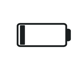 Battery icon. Low battery icon. 
