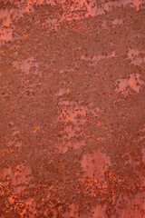 Rusty old red metal texture background