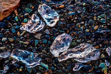 Jokulsarlon, the glacier lagoon in southern Iceland