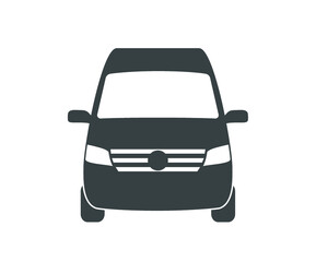 Obraz premium Van icon. Courier bus vector design. Van bus icon. 