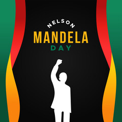 International Nelson Mandela Day Vector Design Illustration For Celebrate Moment