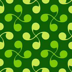 Seamless vector pattern with Basque cross Lauburu
